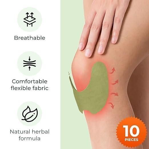 Self-Heating Knee Pain Relief Patches – Instant Warm Therapy