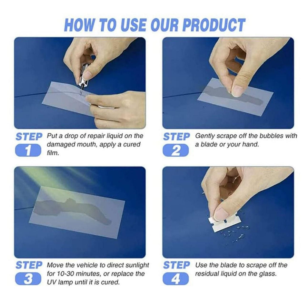Windshield Repair Resin – Fix Cracks & Chips Instantly