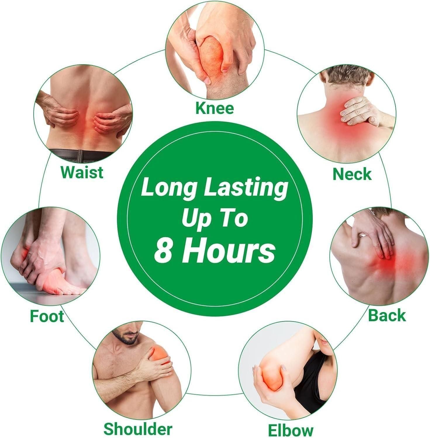Self-Heating Knee Pain Relief Patches – Instant Warm Therapy