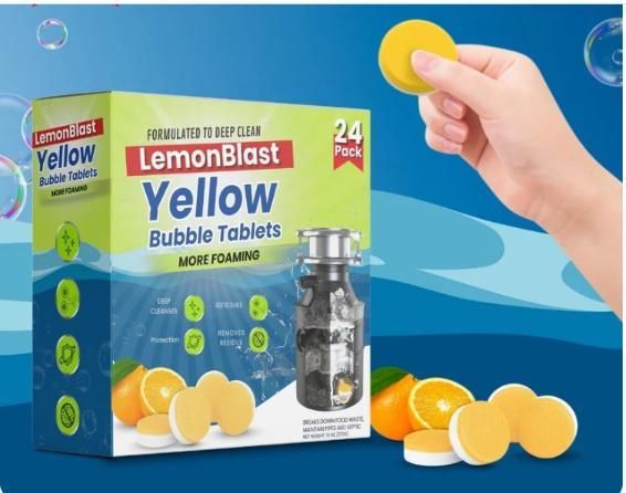 LemonBlast Cleaning Tablets – Deep Clean Grease & Dirt Instantly (24pcs)