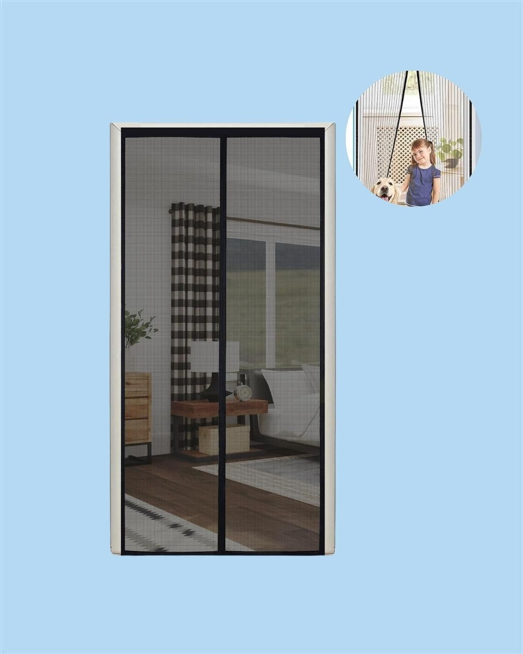 Magnetic Mesh Door Curtain – Keep Bugs Out Instantly