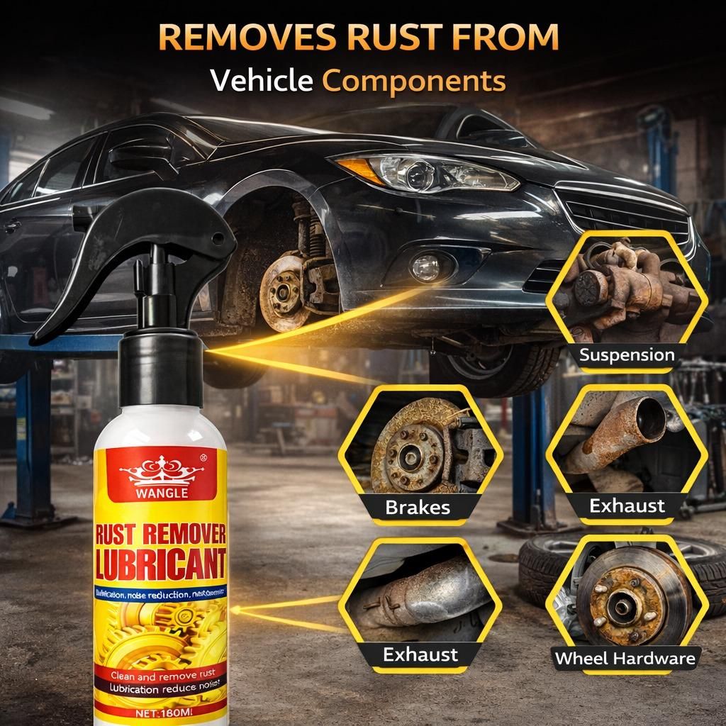 Rust Remover Lubricant Spray – Loosen Stuck Parts & Protect from Rust (180ml)
