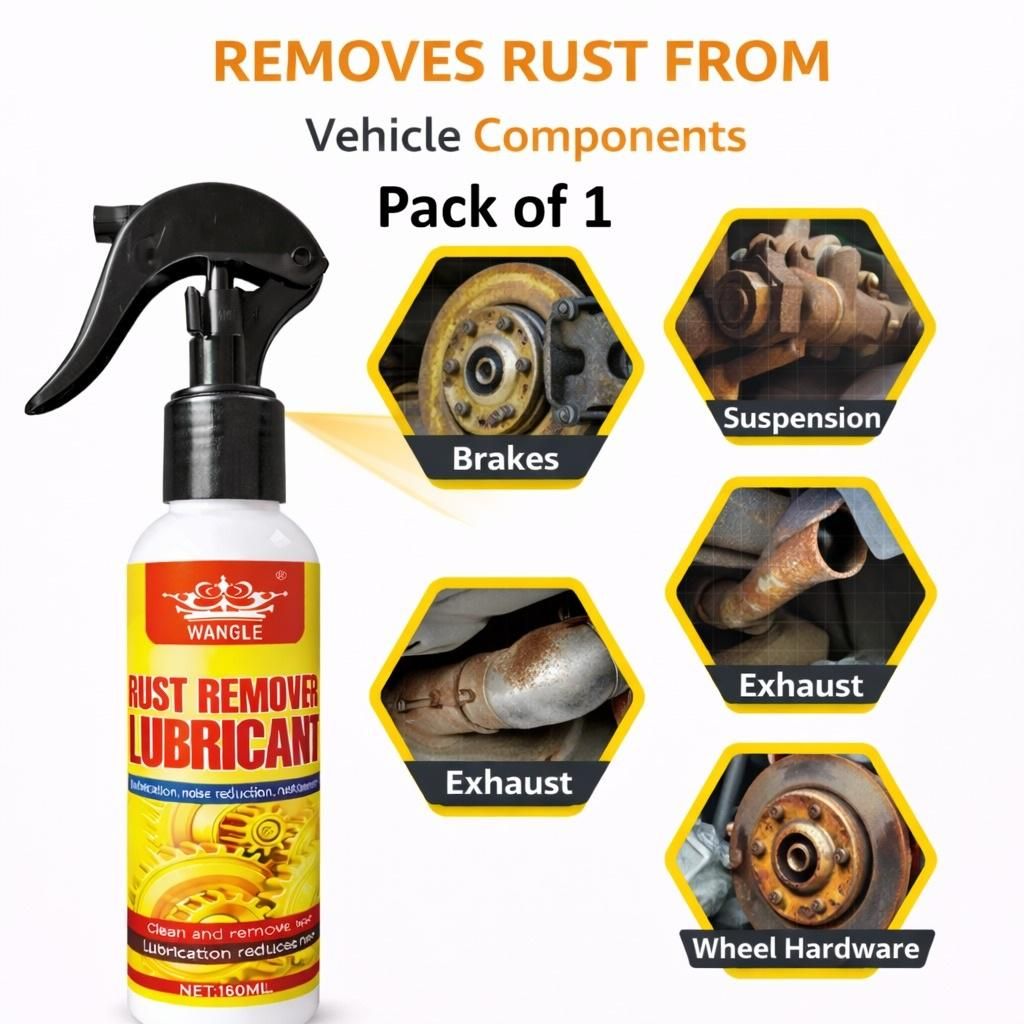 Rust Remover Lubricant Spray – Loosen Stuck Parts & Protect from Rust (180ml)
